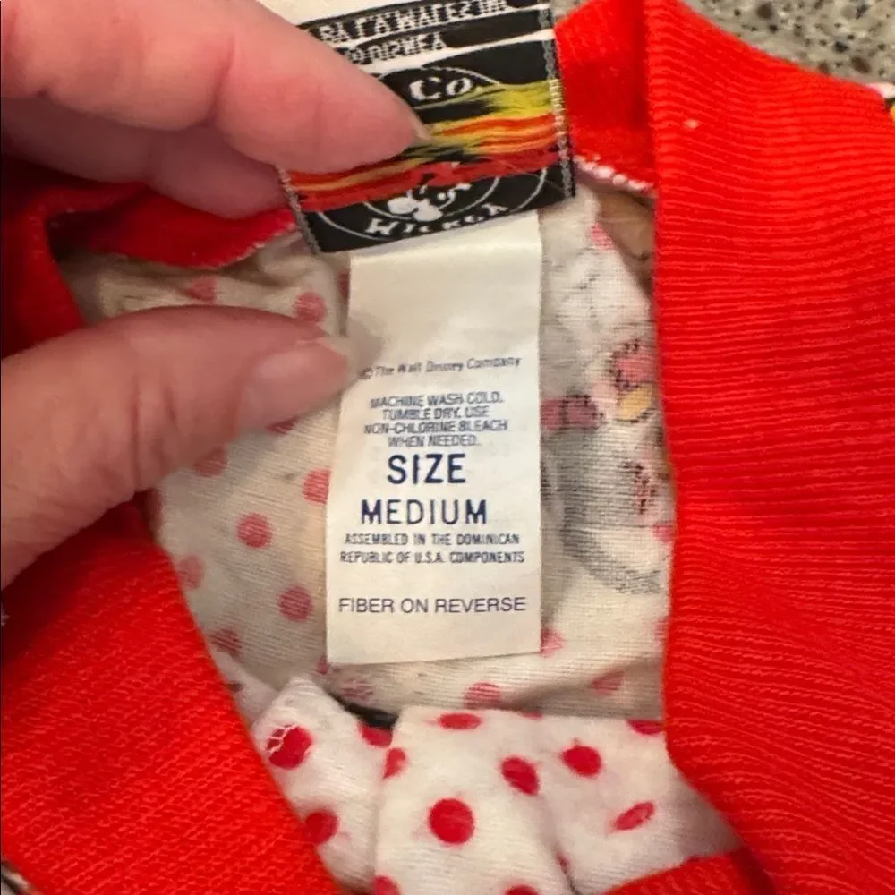 Mickey & Co. Disney Vintage 80s 90s Flannel Mickey Mouse Nightshirt - Picture 6 of 12